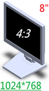 8 inch Industrial Display