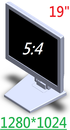 19 inch 5:4 Monitor